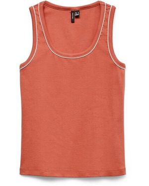 Vero Moda Vmmonna Sl Contrast Top Box Jrs - Rood