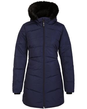 Dare 2b Ladies Striking Iii Long Length Padded Jacket (Peacoat) - Blue