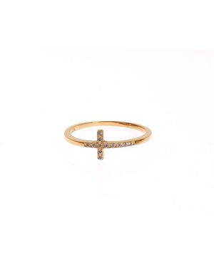 Nialaya Damesring 925 Zilver - Zwart
