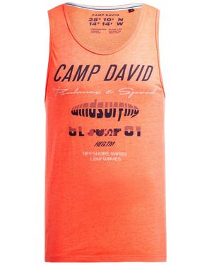 Camp David Tanktop - Oranje