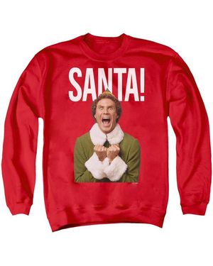 Elf Buddy Santa-Kerstsweatshirt Voor Volwassenen - Rood