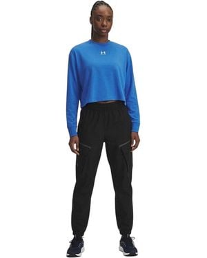 Under Armour Fleece-Sweatshirt Met Kwartritssluiting Uit De Unstoppable-Collectie (Jasper) - Blauw