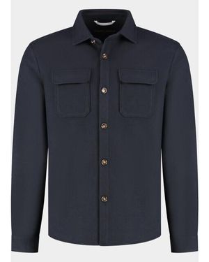 Born with Appetite Overshirt Reggie Shirtjacket Bwa26314Re35/4001 - Blauw