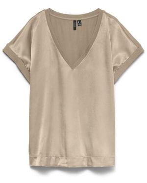 Vero Moda Vmmaze Lx V-Hals Top - Naturel