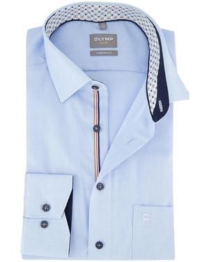 Olymp Comfort Fit Overhemd - Blauw