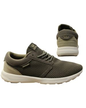 Supra Hammer Run Mesh Lace Up Casual Running Trainers 08128 036 B84D - Black