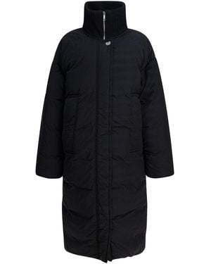 Max Mara Padded Polyamide Coat Nylon - Blue
