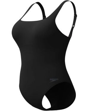 Speedo Spdscu Splce Eendelig Zwempak - Zwart