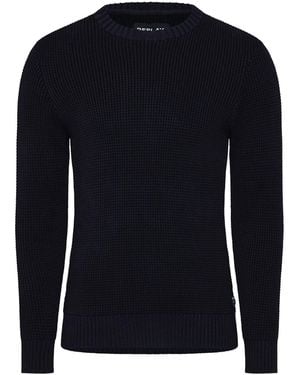 Replay Knitted Crewneck Jumper - Blue