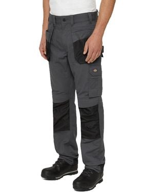 Dickies Multi Pocket Utility Polyester Grijze Werkbroek Voor Mannen - Zwart