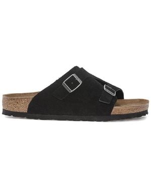 Birkenstock Zurich noir, cuir en daim