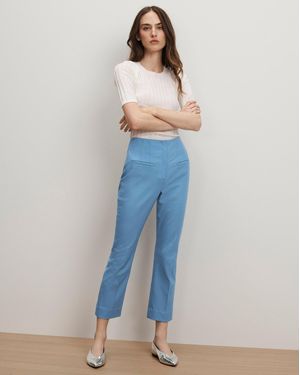 Veronica Beard Kean Slim-leg Pant - Blue