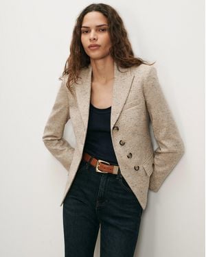 Veronica Beard Benny Tailored Jacket - Natural