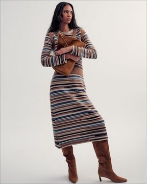 Veronica Beard Sanders Knit Maxi Dress - White