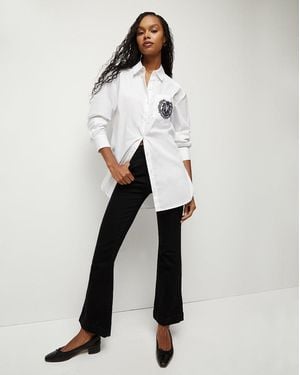 Veronica Beard Carson Kick-flare Jean - White
