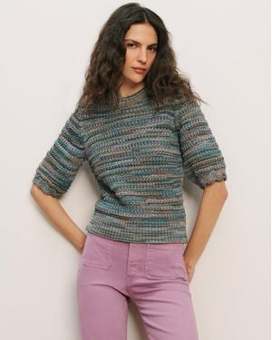 Veronica Beard Merivale Half-sleeve Sweater - Multicolor