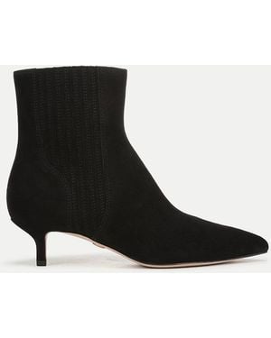 Veronica Beard Lisa Kitten-heel Ankle Boot - Black