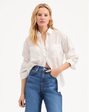 Veronica Beard Gil Linen Shirt - White
