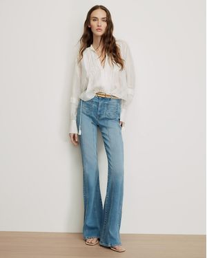 Veronica Beard Beverly Skinny-flare Jeans - Blue