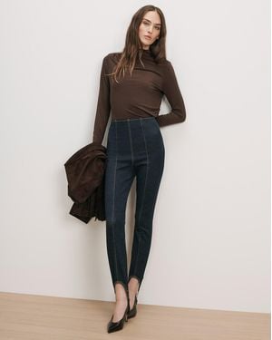 Veronica Beard Lydia Ultra-slim Stirrup Jean - Natural