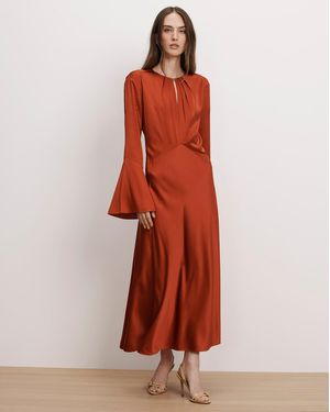 Veronica Beard Ezri Midi Dress - Red