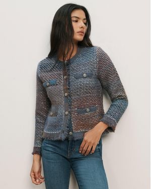 Veronica Beard Sariyah Knit Jacket - Blue