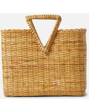 Veronica Beard Vesper Basket Tote - Natural