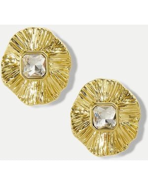 Veronica Beard Floral Earring - Metallic
