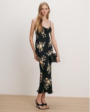 Veronica Beard Kieren Floral Slip Dress - White