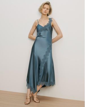 Veronica Beard Vernon Lace Maxi Dress - Blue
