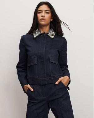 Veronica Beard Barrington Denim Jacket - Blue