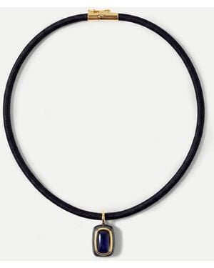 Veronica Beard Rectangle Doublet Pendant Necklace - Metallic