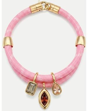 Veronica Beard Paracord Charm Bracelet - Pink