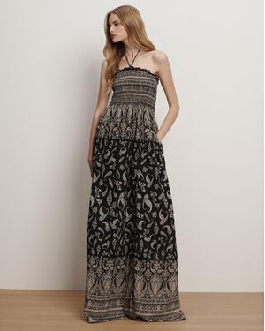 Veronica Beard Ayanna Halter Maxi Dress - White