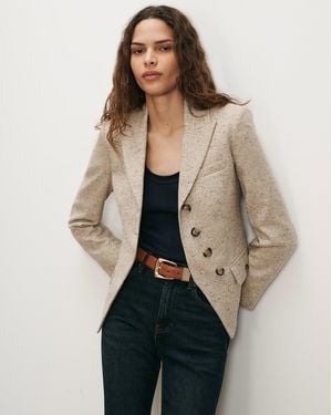 Veronica Beard Benny Tailored Jacket - Natural