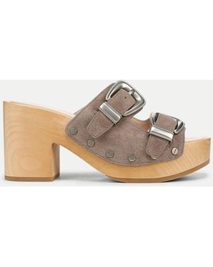 Veronica Beard Halifax Clog Sandal - Natural