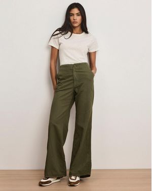 Veronica Beard Kasey Wide-leg Pant - Natural
