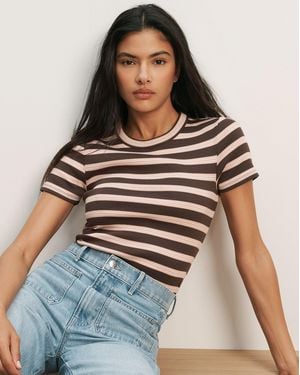 Veronica Beard Pruitt Striped Ribbed T-shirt - Multicolor