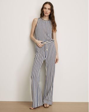 Veronica Beard Zosia Crochet Wide-leg Pant - White