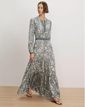 Veronica Beard Sama Paisley Maxi Dress - Gray