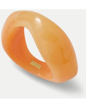 Veronica Beard Marbled Resin Bangle - White