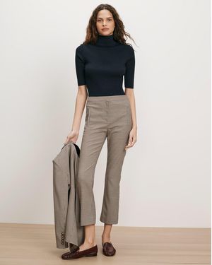 Veronica Beard Arte Kick-flare Pant Rust Navy Multi - Blue