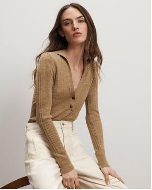 Veronica Beard Rouni Merino Wool Pullover - Natural