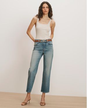 Veronica Beard Leah Straight-leg Jean - Blue