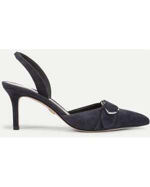 Veronica Beard Loralyn Slingback Buckle Heel - Blue