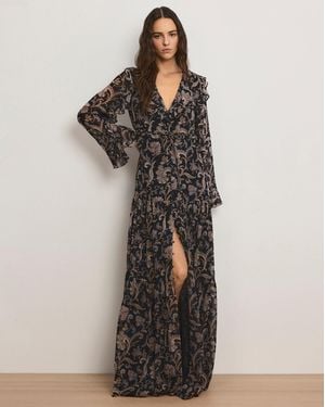 Veronica Beard Akara Silk Maxi Dress - Black
