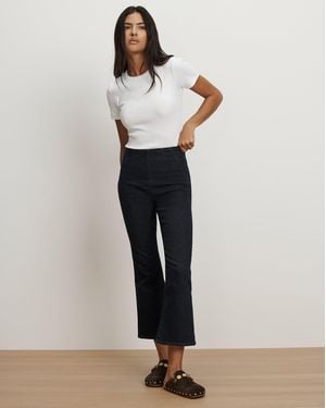 Veronica Beard Carson Off-duty Kick-flare Jean - White