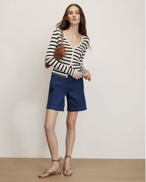 Veronica Beard Carter Denim Short - Blue