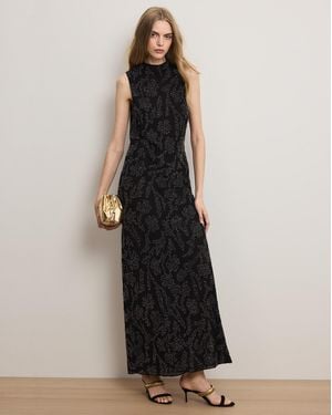 Veronica Beard Sylven Beaded Maxi Dress - Black