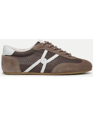 Veronica Beard Riviera Mesh Sneaker - Brown